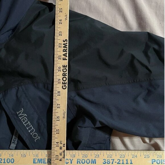 Marmot Gore Tex Down Jacket Vintage Expedition Large Hiking 3 In 1 Outdoor Black - Picture 6 of 14